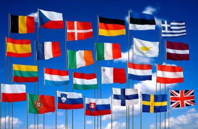 Conjunto de banderas de Europa