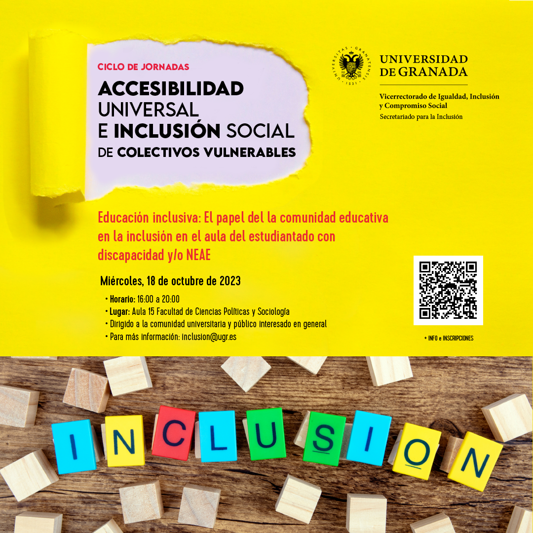 Jornada Educación Inclusiva: El papel de la comunidad educativa en la inclusión en el aula