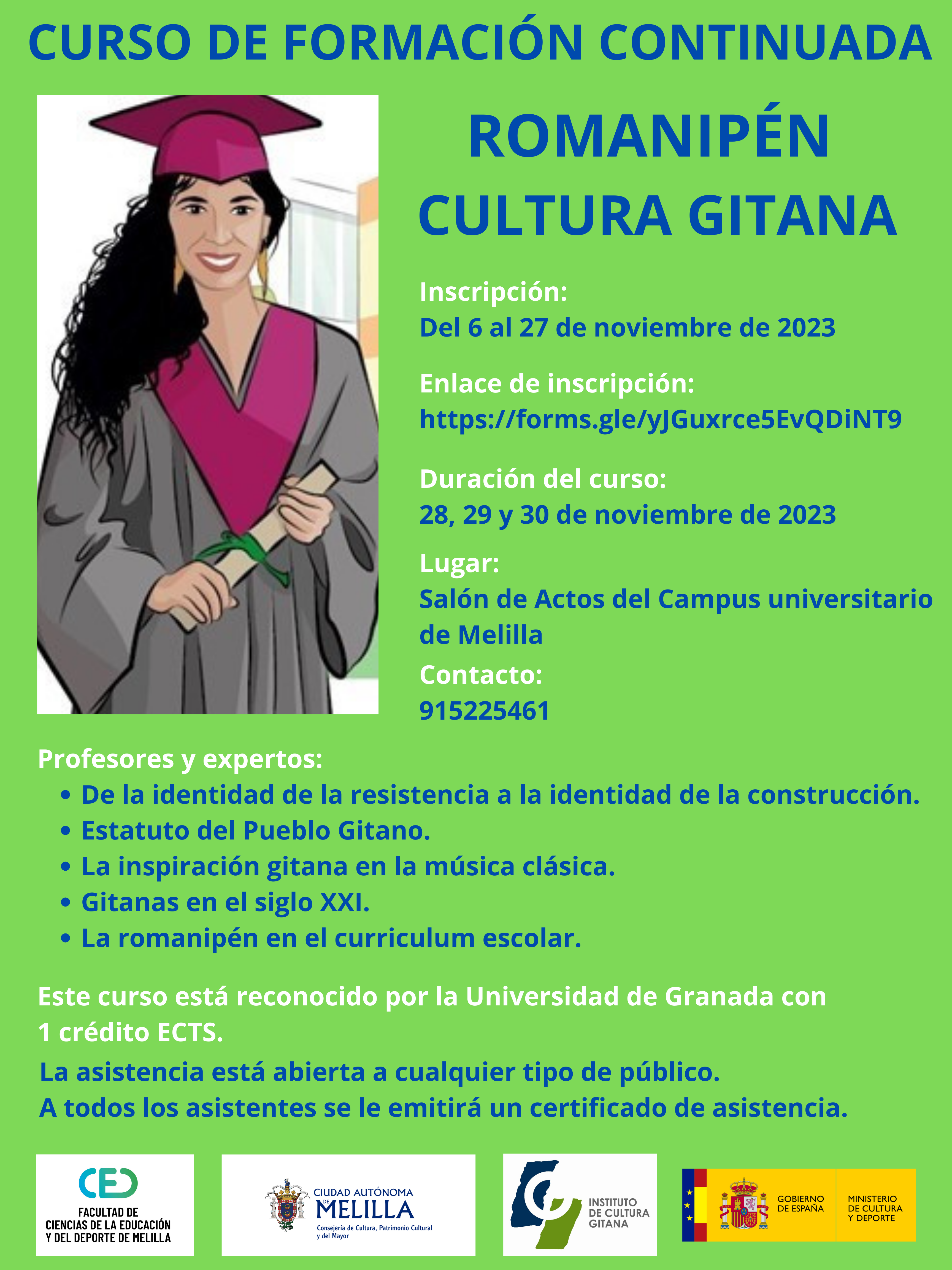 Abierto el plazo de inscripción al curso de formación continuada 'Romanipén. Cultura gitana'