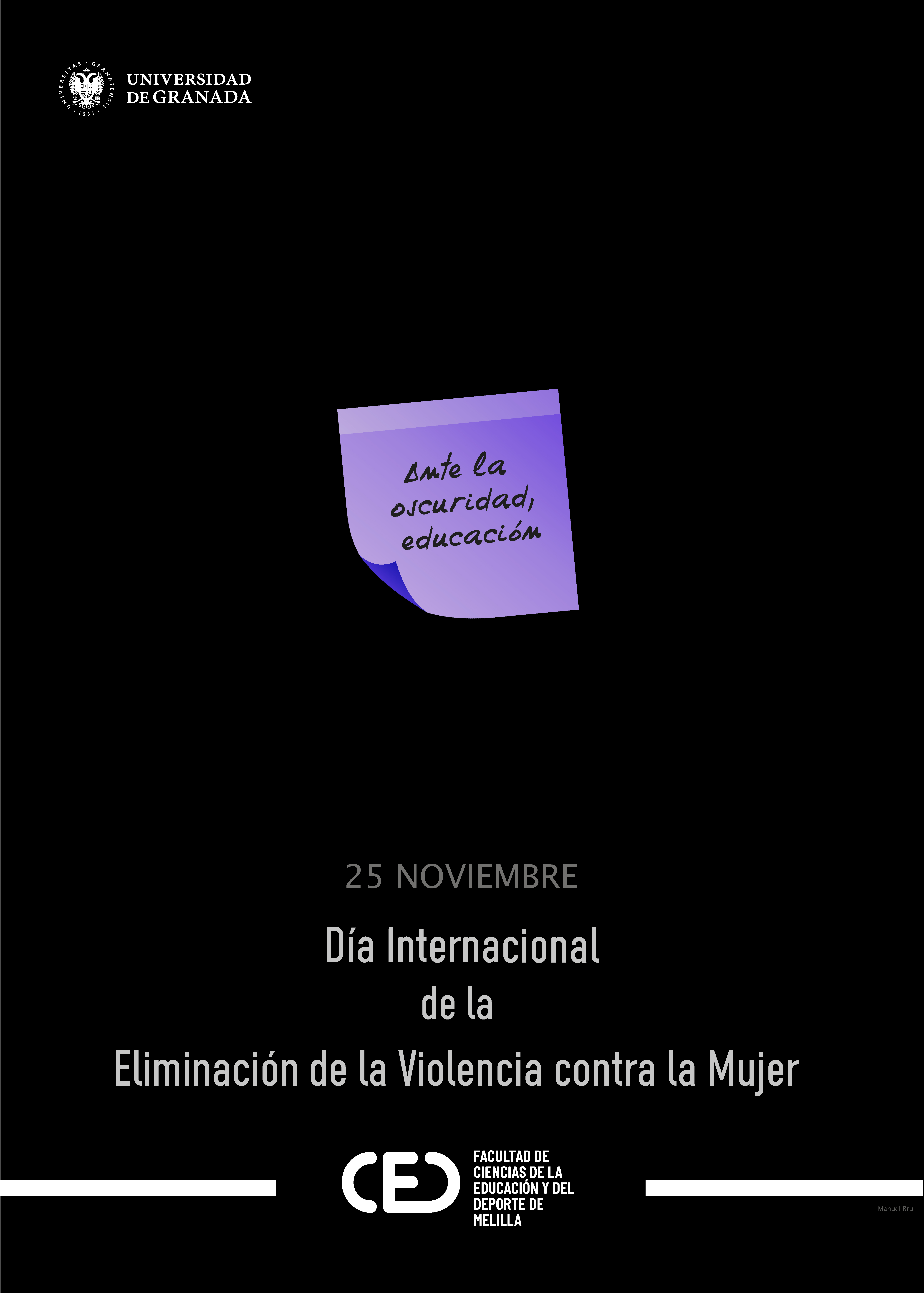 Ante la oscuridad, educación: 25N Día Internacional de Eliminación de Violencia contra las Mujeres
