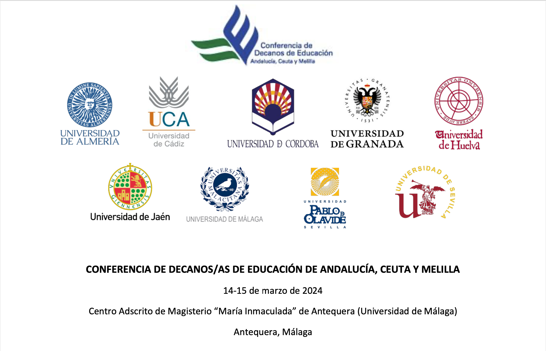 Lucía Herrera preside la próxima Conferencia de Decanos/as de Educación de Andalucía Ceuta y Melilla
