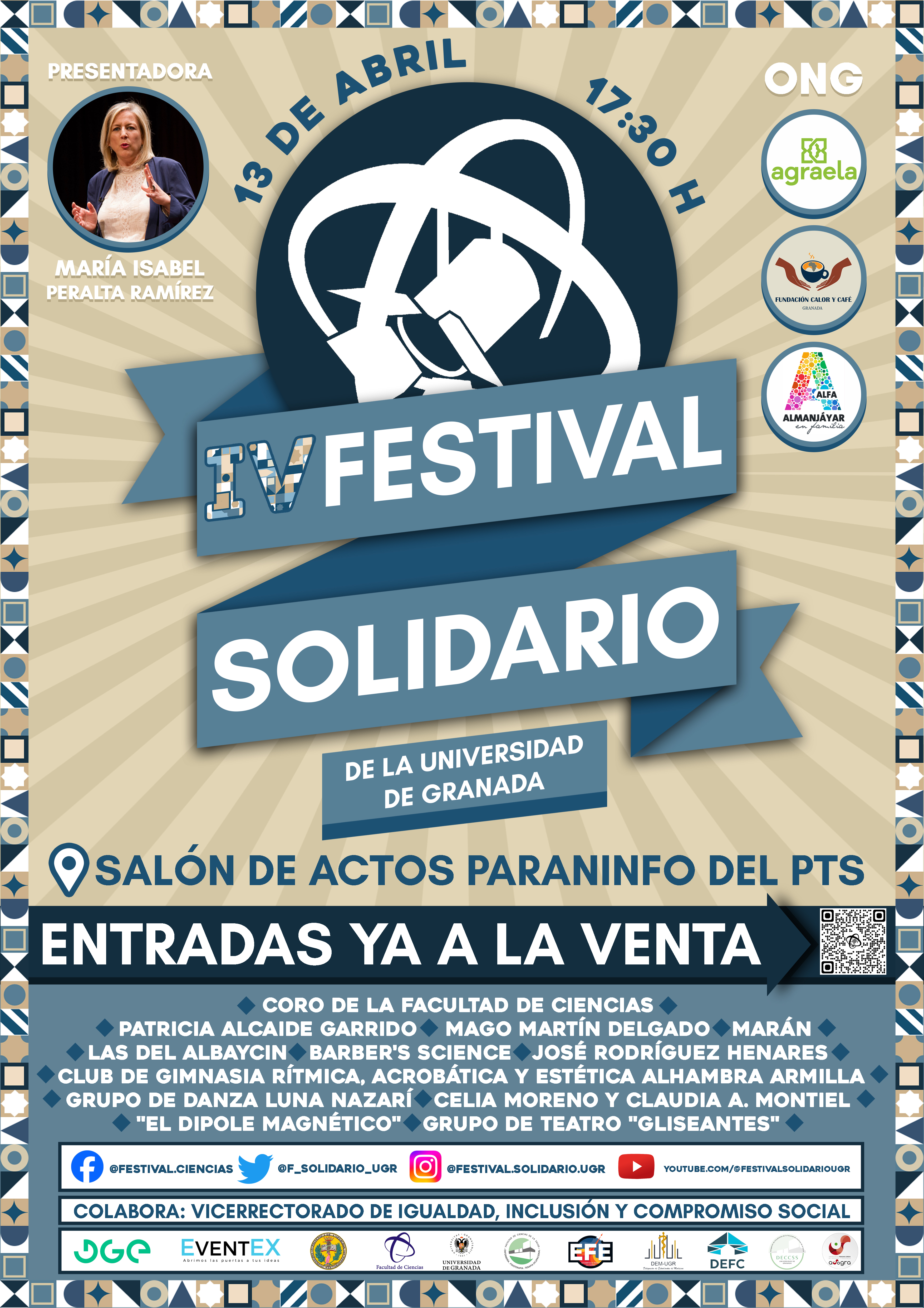 IV Festival Solidario: sábado, 13 de abril, a las 17:30 horas en Granada