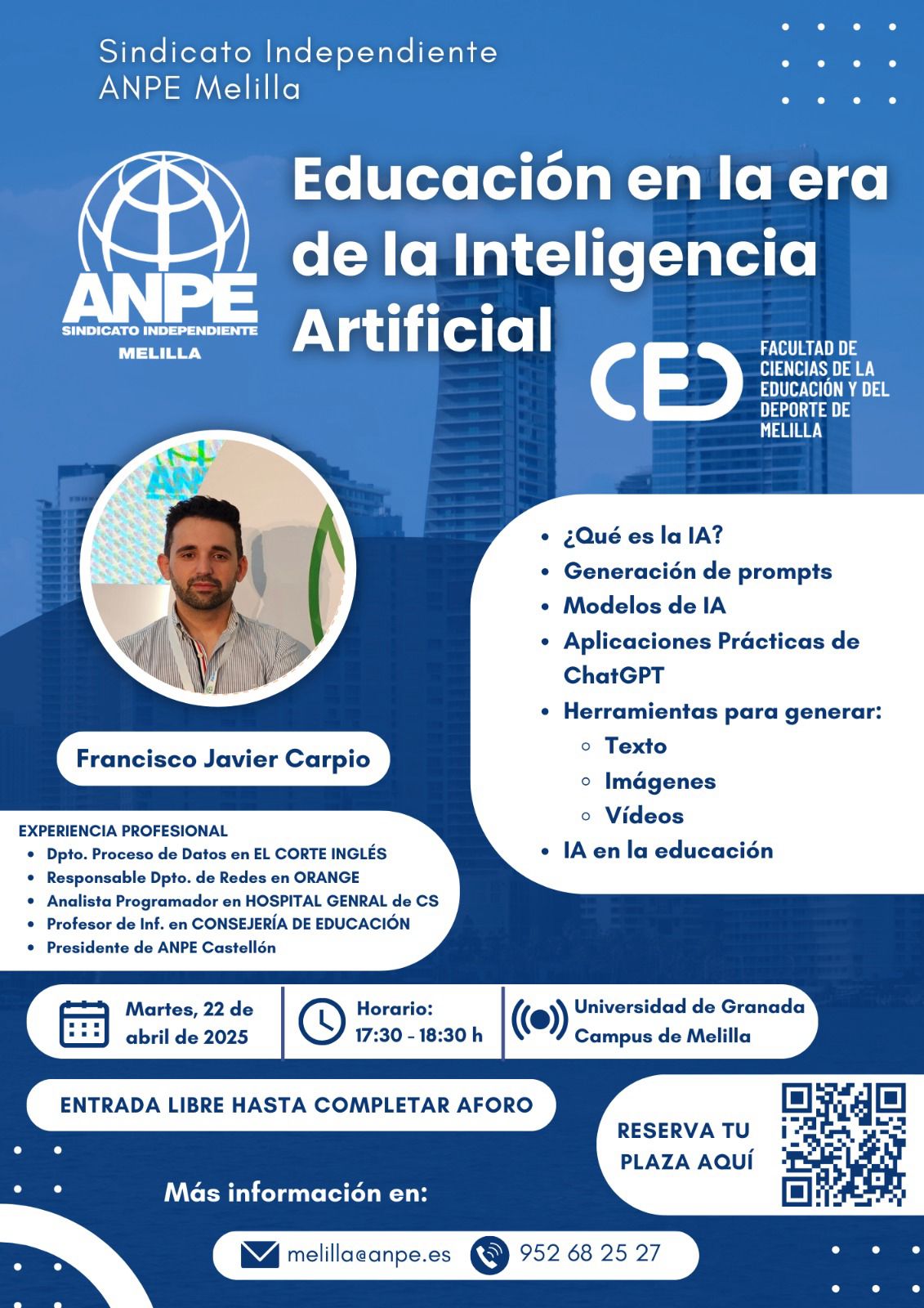 I Jornada Formativa sobre Inteligencia Artificial en Educación