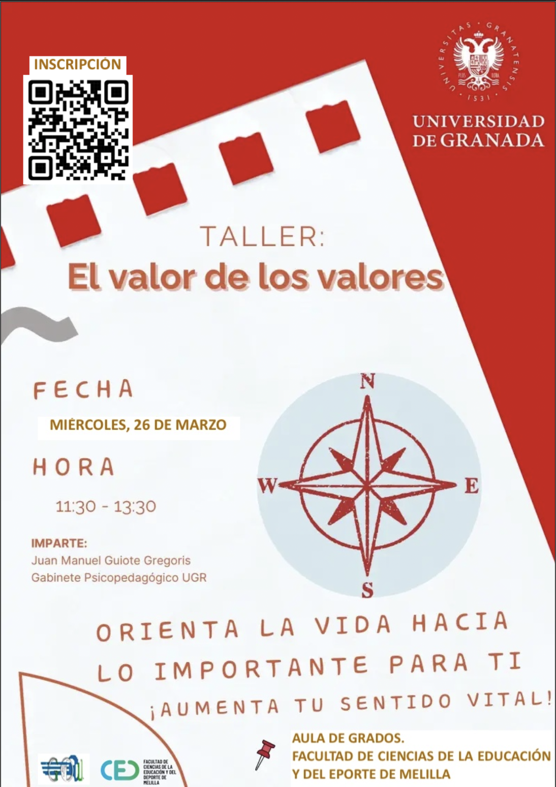 Taller 'El valor de los valores', organizado por el Gabinete de Orientación Universitaria (GOU)