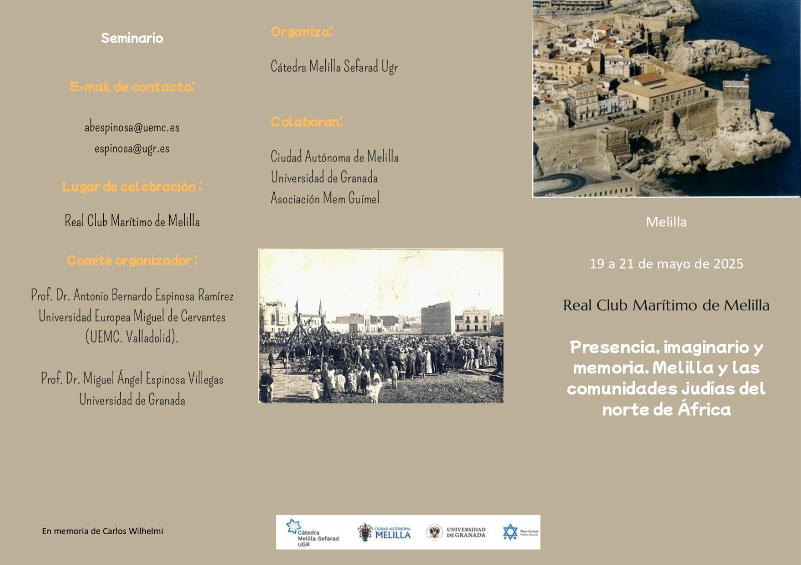 Seminario 'Presencia, imaginario y memoria. Melilla y las comunidades judías del norte de África'