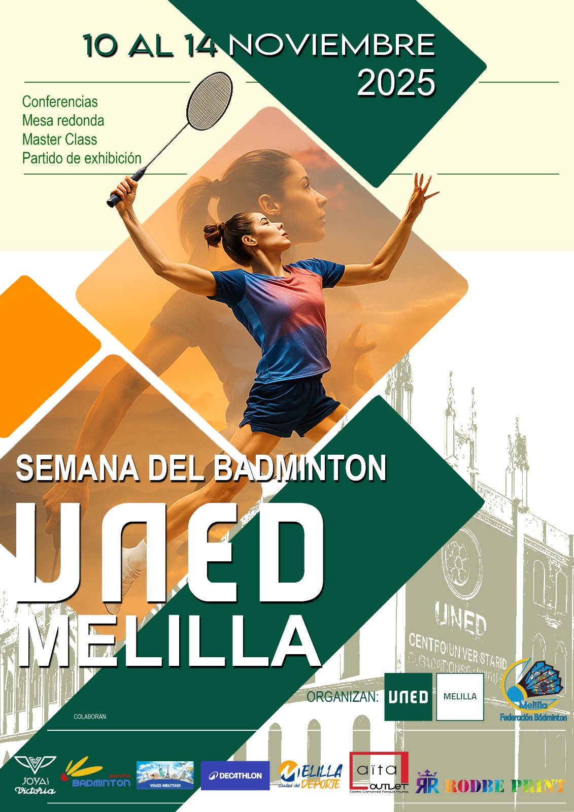 Participa en la Semana del Bádminton en la UNED Melilla