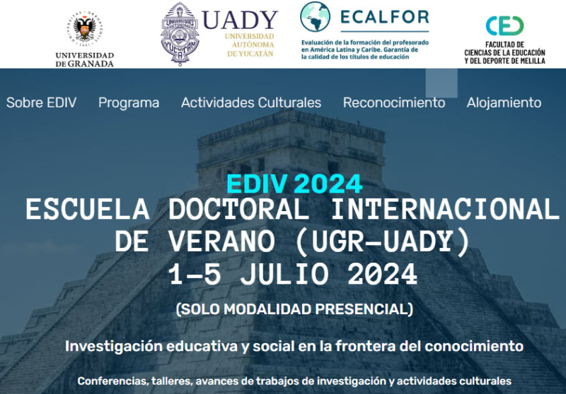 Faedumel participa en la organización de la Escuela Doctoral Internacional de Verano UGR-UADY (2024)