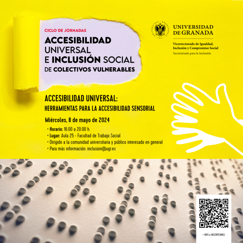 Jornada Accesibilidad Universal: herramientas para la accesibilidad sensorial Jornada Accesibilidad Universal: herramientas para la accesibilidad sensorial