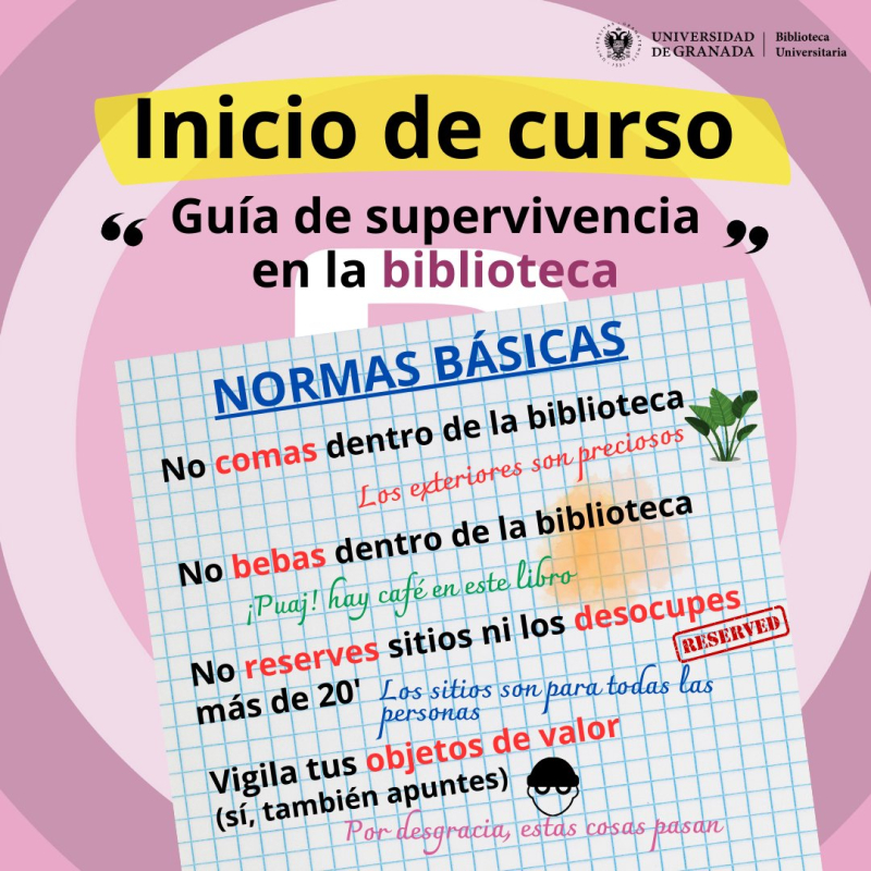 Guía de supervivencia en la biblioteca del Campus de Melilla Guía de supervivencia en la biblioteca del Campus de Melilla