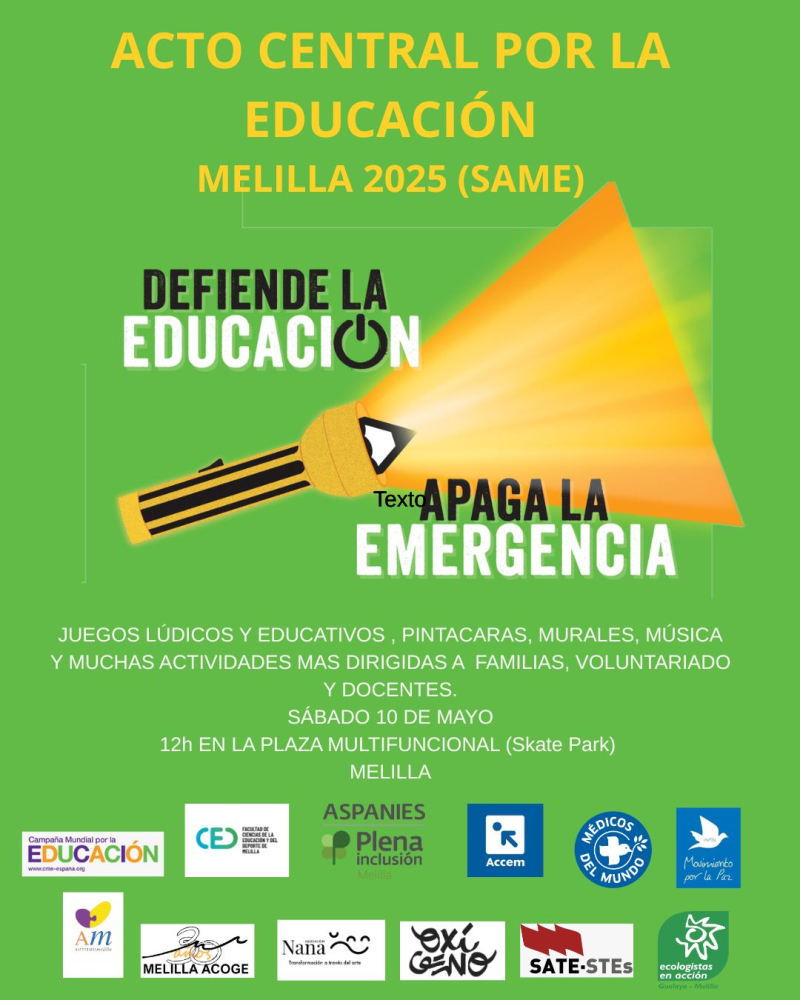 La Campaña Mundial por la Educación se moviliza: “Defiende la educación. Apaga la emergencia” La Campaña Mundial por la Educación se moviliza: “Defiende la educación. Apaga la emergencia”