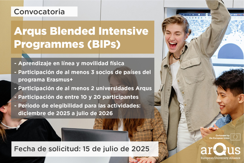Convocatoria conjunta de programas intensivos combinados (BIPs) de Arqus Convocatoria conjunta de programas intensivos combinados (BIPs) de Arqus