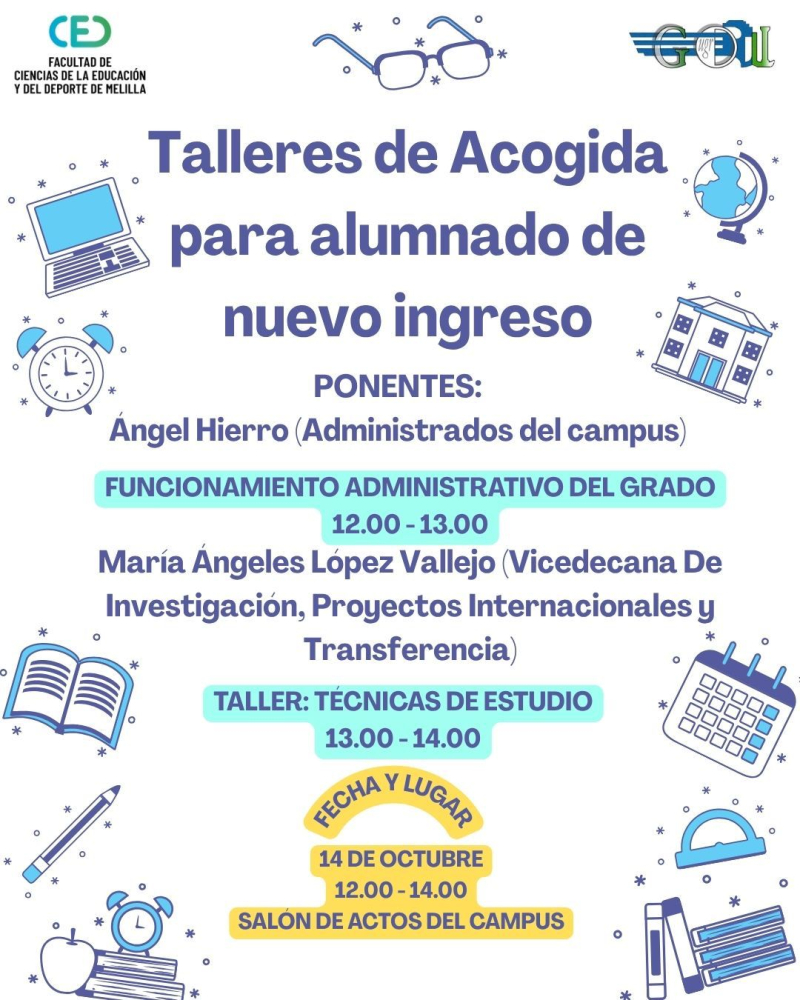 Talleres de acogida para alumnado de nuevo ingreso