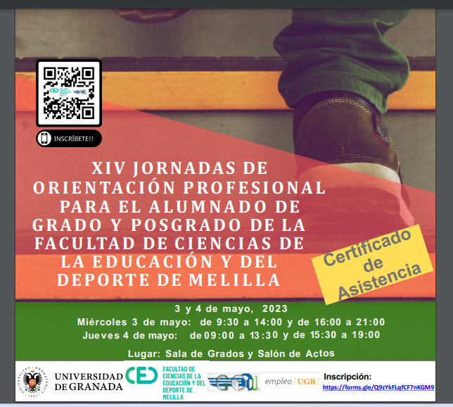 XIV Jornadas de Orientación Profesional para el Alumnado de Grado y Posgrado de Faedumel XIV Jornadas de Orientación Profesional para el Alumnado de Grado y Posgrado de Faedumel