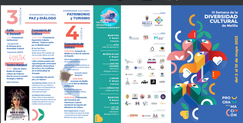 La III Semana de la Diversidad Cultural se celebrará del 3 al 10 de mayo La III Semana de la Diversidad Cultural se celebrará del 3 al 10 de mayo