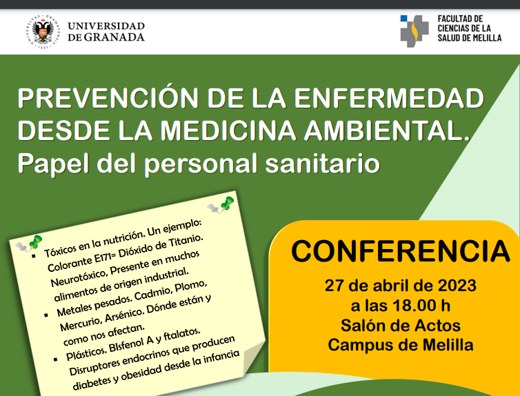Prevención de la enfermedad desde la medicina ambiental Prevención de la enfermedad desde la medicina ambiental