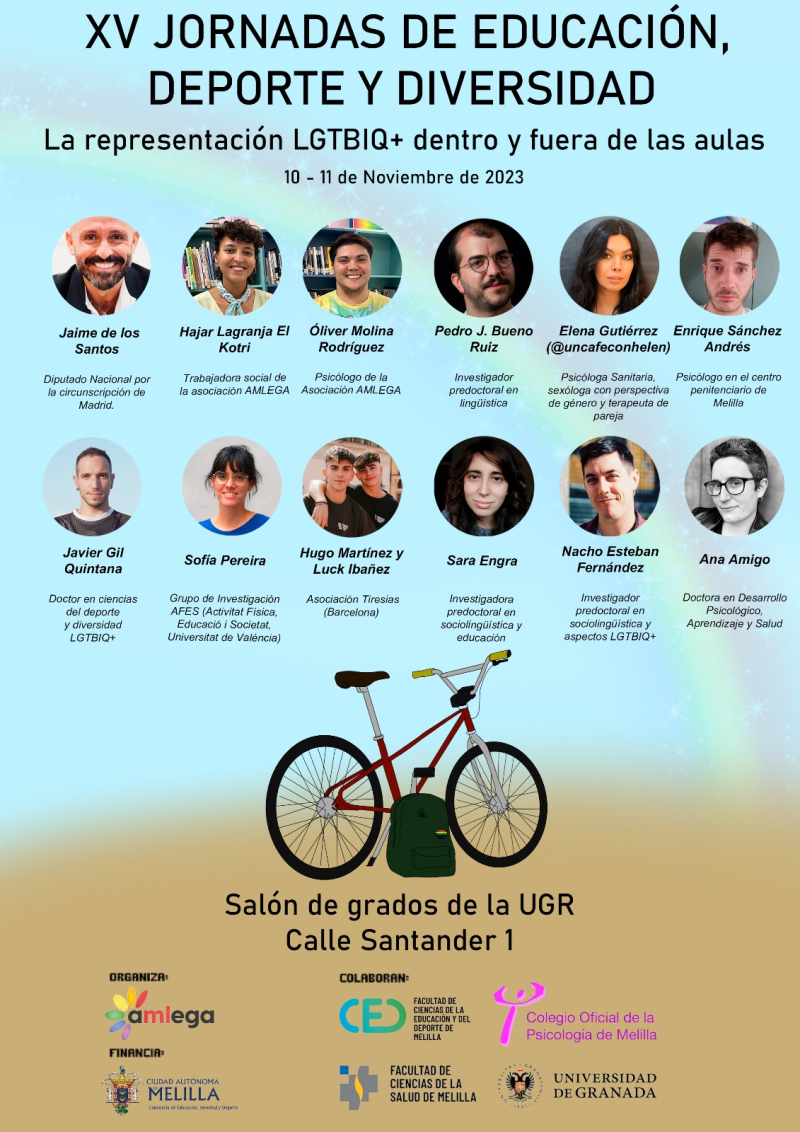 XV Jornadas de Educación, Deporte y Diversidad: la representación LGTBIQ+ dentro y fuera del aula XV Jornadas de Educación, Deporte y Diversidad: la representación LGTBIQ+ dentro y fuera del aula