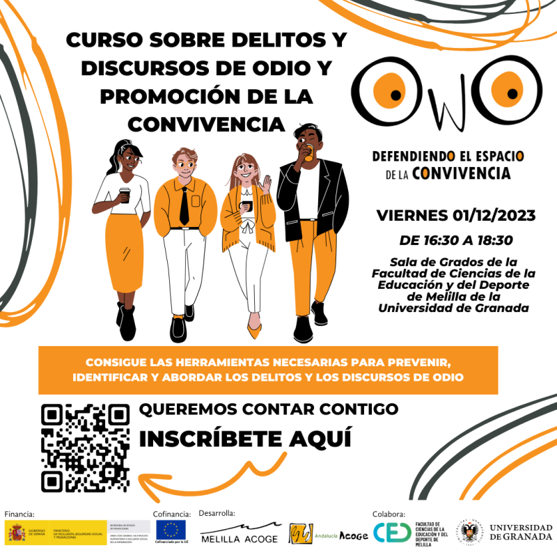 Curso sobre delitos y discursos de odio y promoción de la convivencia con Asociación Melilla Acoge