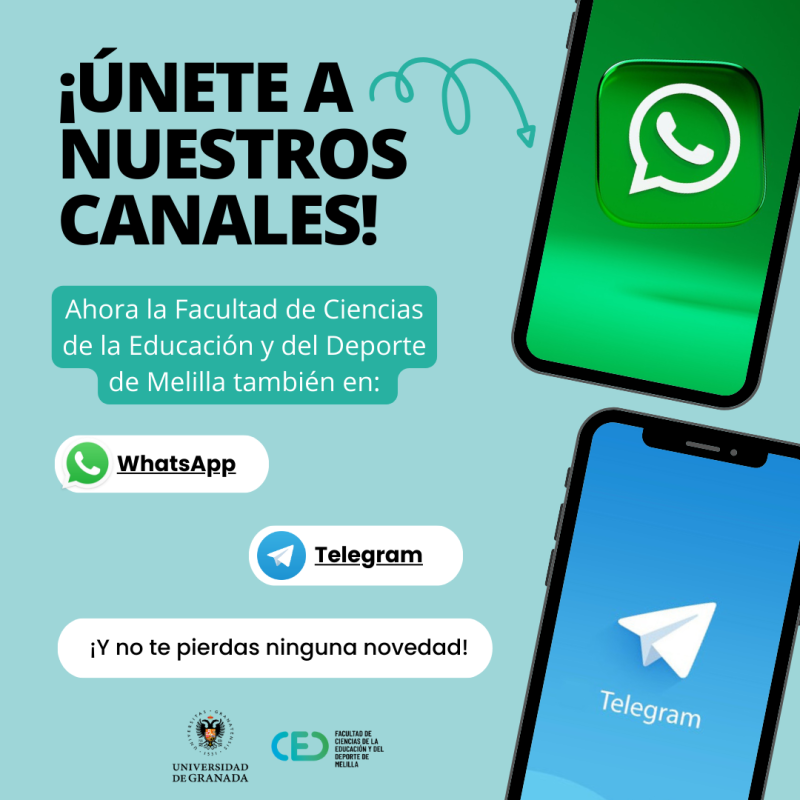 Los nuevos canales de WhatsApp y Telegram de la Facultad para seguir todas las novedades Los nuevos canales de WhatsApp y Telegram de la Facultad para seguir todas las novedades