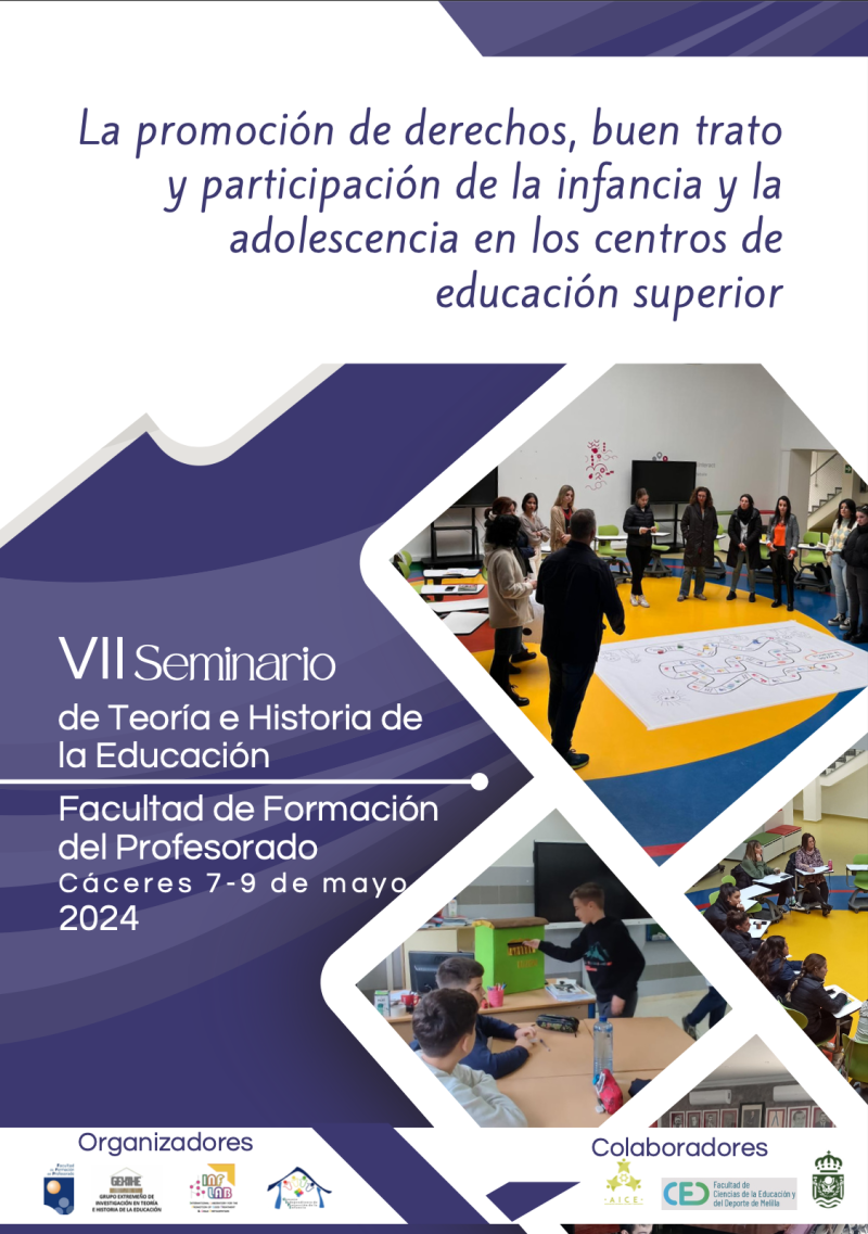 Abierto el plazo para presentar comunicaciones al VII Seminario de Teoría e Historia de la Educación Abierto el plazo para presentar comunicaciones al VII Seminario de Teoría e Historia de la Educación
