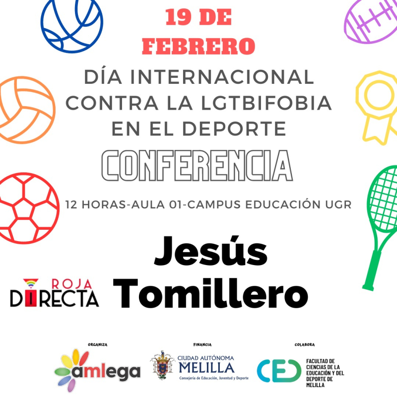 Amlega organiza una conferencia por el Día Internacional contra la LGTBIfobia en el Deporte