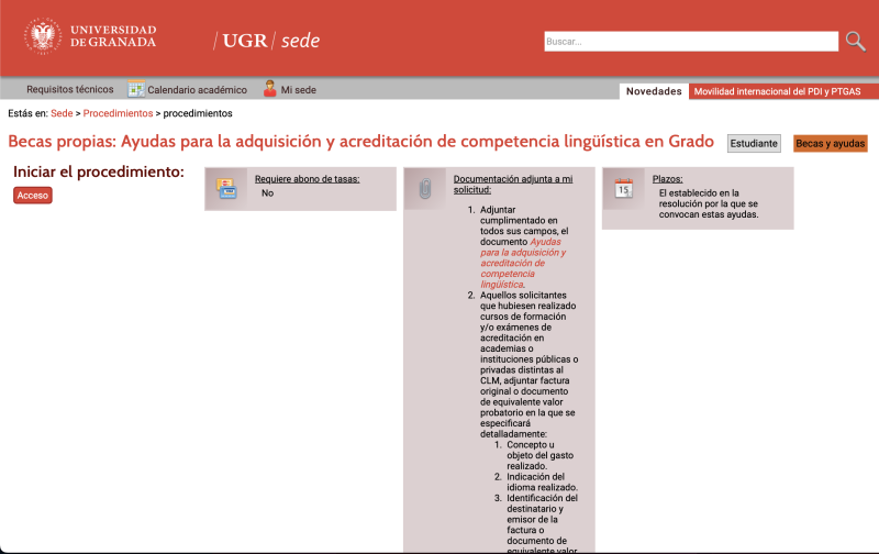 Ayudas para el Fomento de la Adquisición y Acreditación de Competencias Lingüísticas Ayudas para el Fomento de la Adquisición y Acreditación de Competencias Lingüísticas