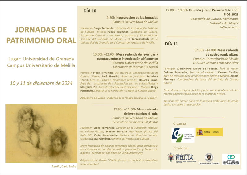Jornadas de Patrimonio Oral organizadas por el Instituto de Cultura Gitana en el Campus de Melilla Jornadas de Patrimonio Oral organizadas por el Instituto de Cultura Gitana en el Campus de Melilla